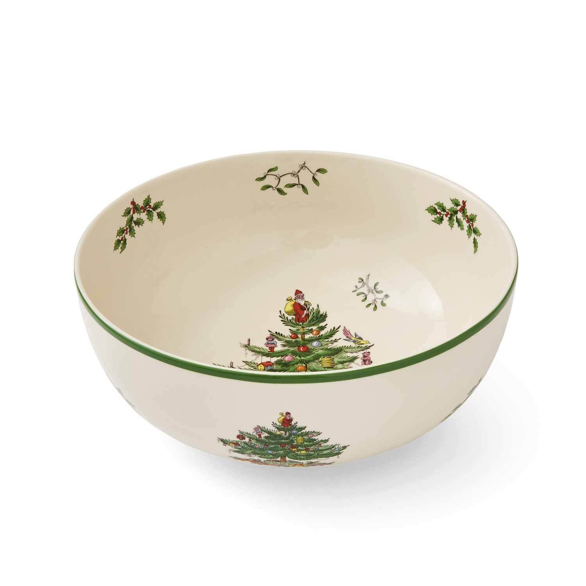 Christmas Tree 9" Serving Bowl image number null